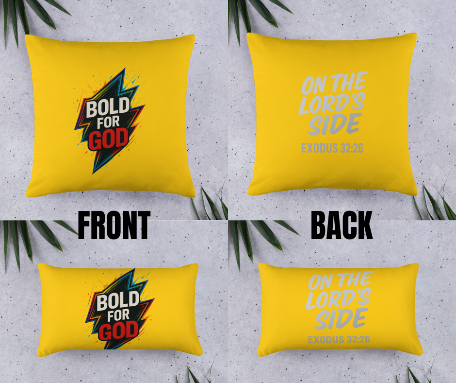BOLD FOR GOD PILLOW