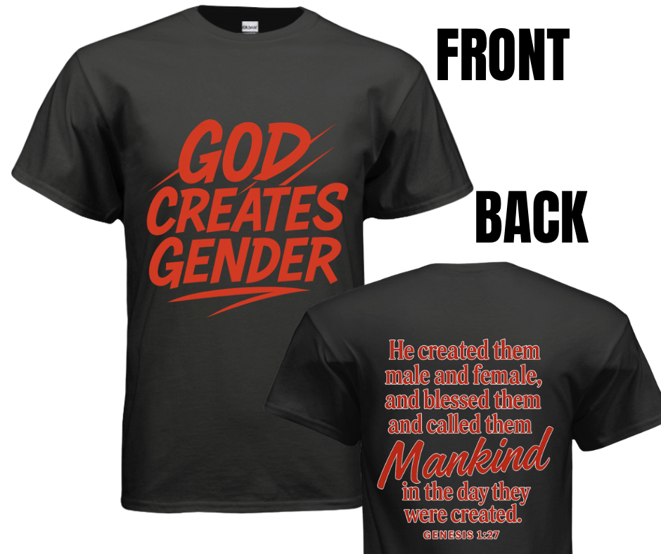 5 COLORS AVAIL- GOD CREATED