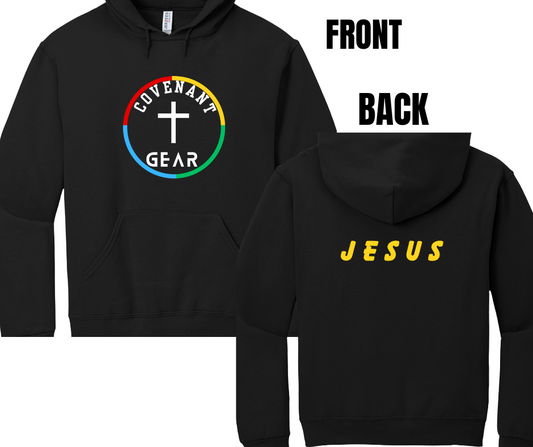5 COLOR OPTIONS- CG COLOR WHEEL HOODIE- (SIZE CHART BELOW)