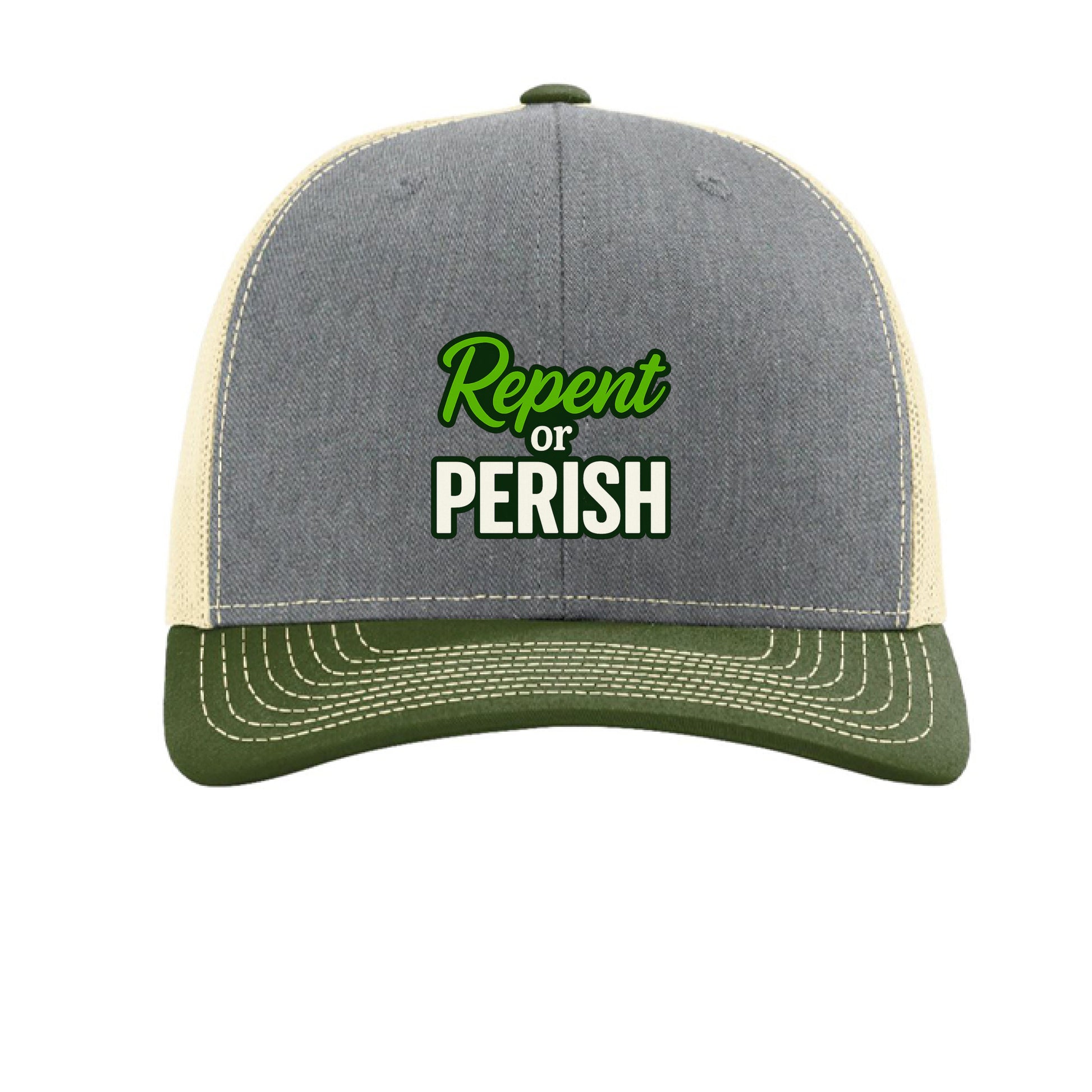Heather Grey/ Birch/ Army Olive - FRONT