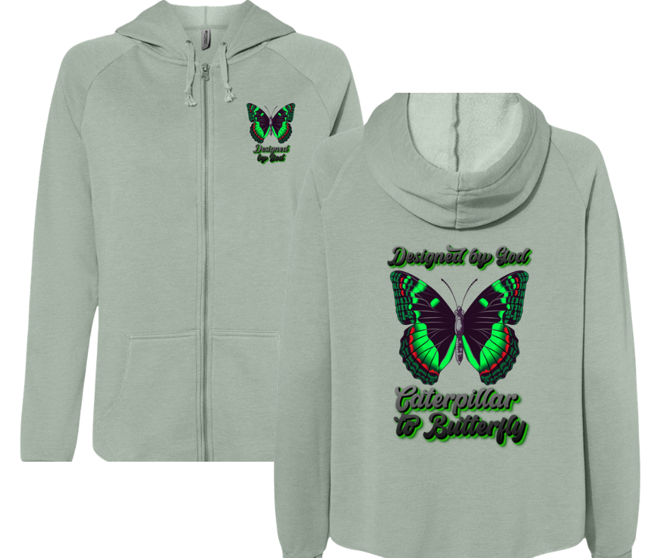 Designed by God Women’s Zip Hoodie | Christian Apparel