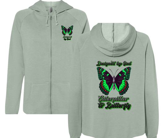Designed by God Women’s Zip Hoodie | Christian Apparel