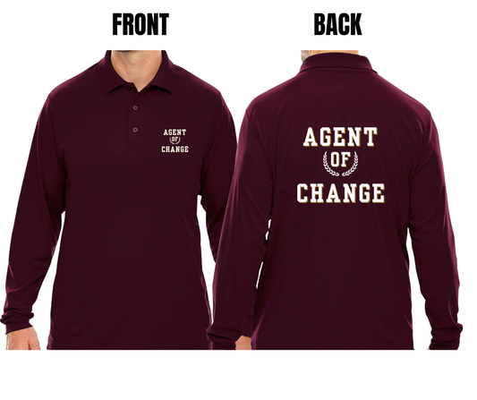 6 COLOR OPTIONS- AGENT MENS POLO