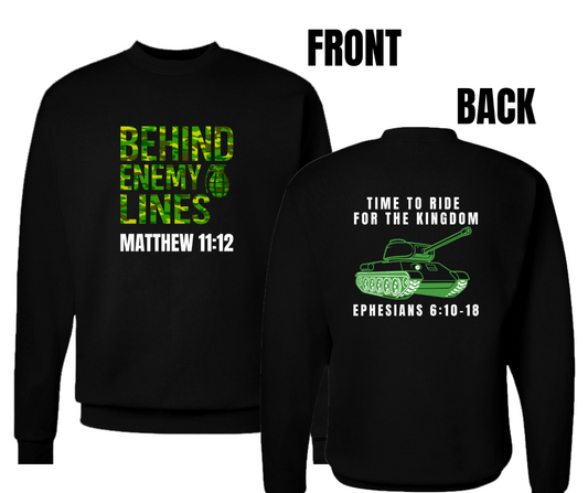 ENEMY LINES UNISEX SWEATSHIRT (SIZE CHART BELOW)
