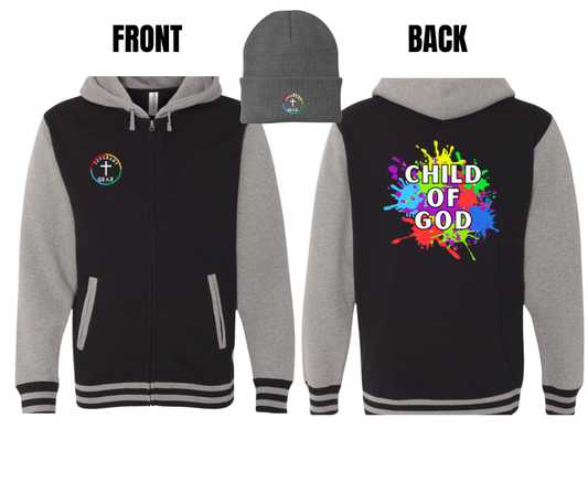 CHILD OF GOD UNISEX JACKET (SIZE CHART BELOW)