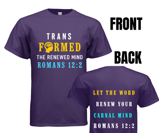 6 COLOR OPTIONS- UNISEX TRANSFORMED (SIZE CHART BELOW)