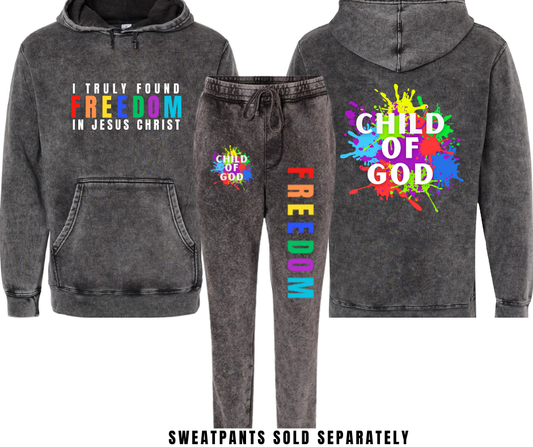 FREEDOM MINERAL WASHED HOODIE (SWEATPANTS SOLD SEPARATELY)