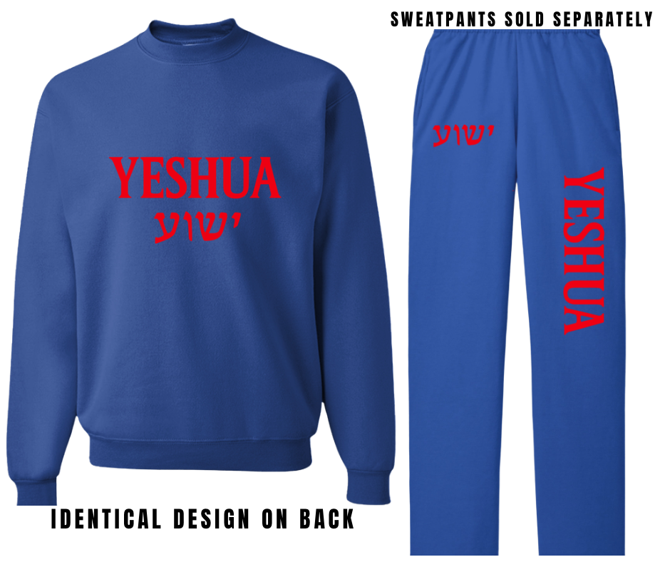 6 COLOR OPTIONS- YESHUA CREWNECK (SWEATPANTS SOLD SEPARATELY)