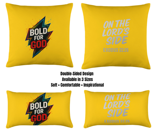 BOLD FOR GOD PILLOW