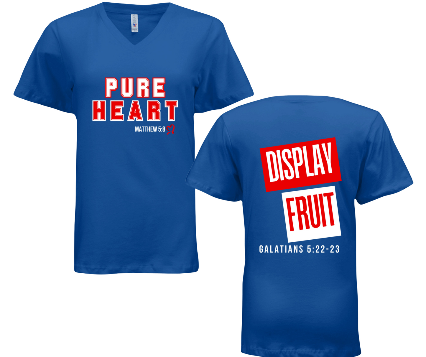 Pure Heart | Women’s Christian Apparel V-Neck T-Shirt