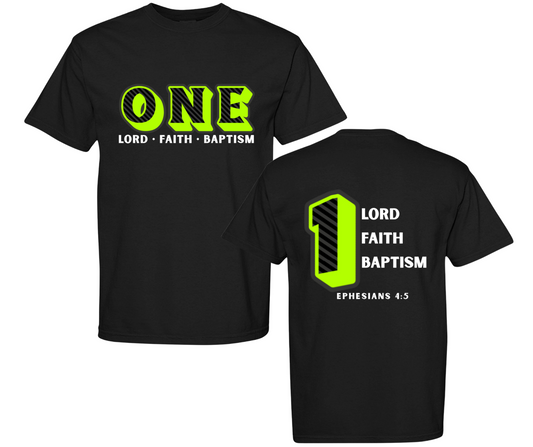 One Lord, Faith & Baptism | Christian Streetwear T-Shirt
