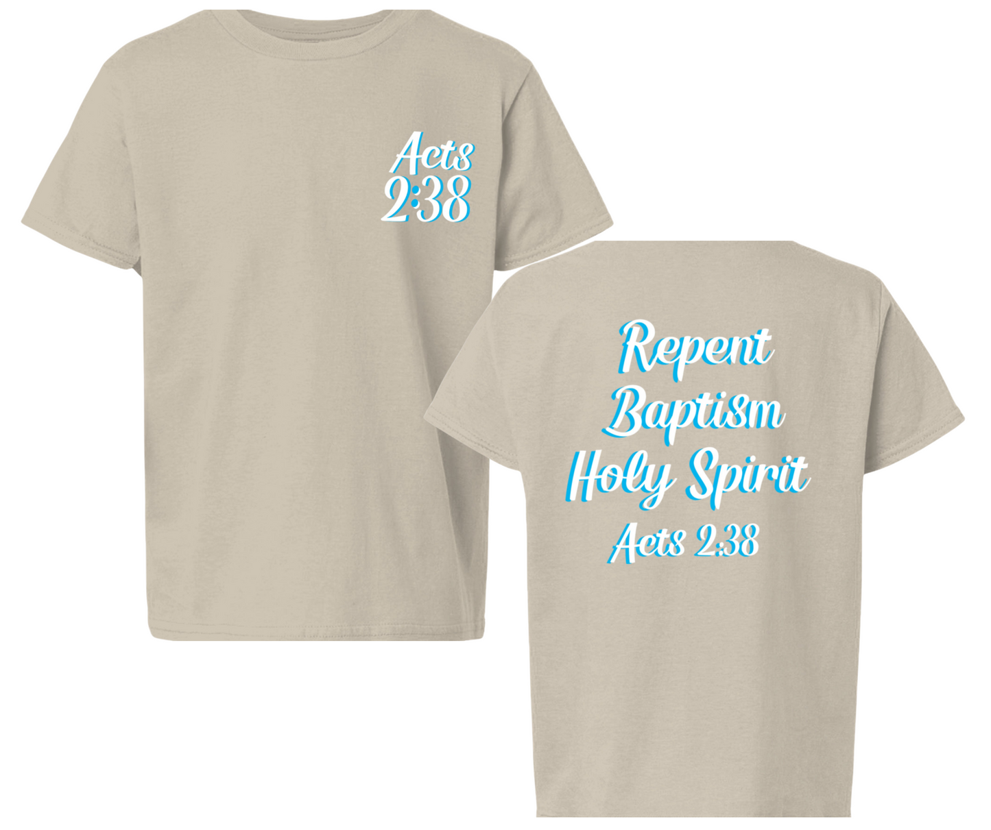 Acts 2:38 Youth Christian T-Shirt