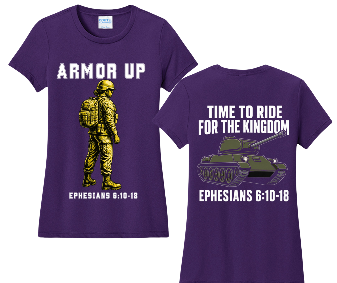 Armor of God Warfare Women’s T-Shirt  | Christian Streetwear