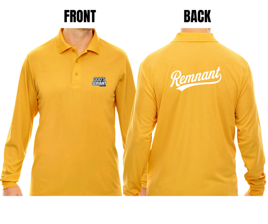 6 COLOR OPTIONS- MENS REMNANT POLO