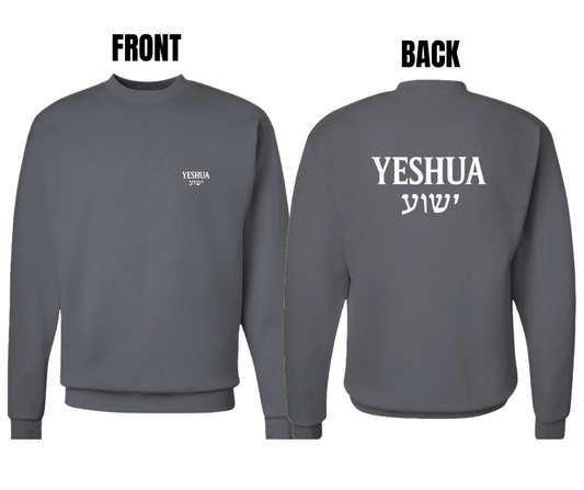 6 COLOR OPTIONS- YESHUA UNISEX SWEATSHIRT (SIZE CHART BELOW)