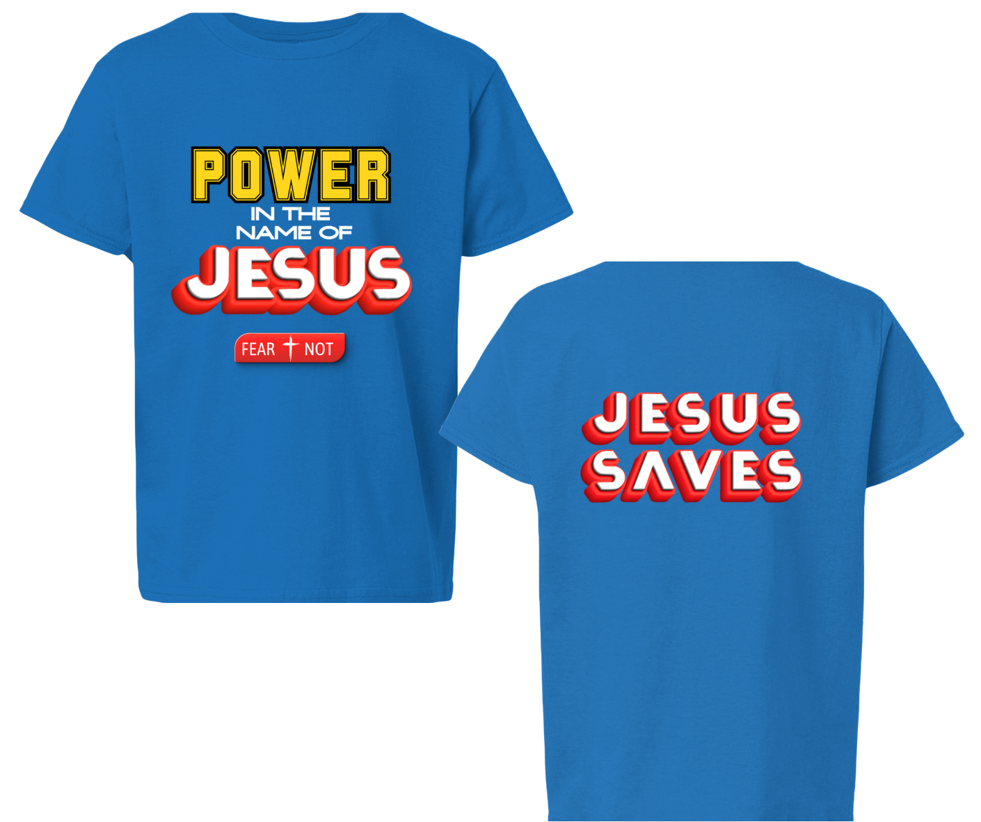 Power in Jesus Salvation Youth T-Shirt | Christian Kids Clothing