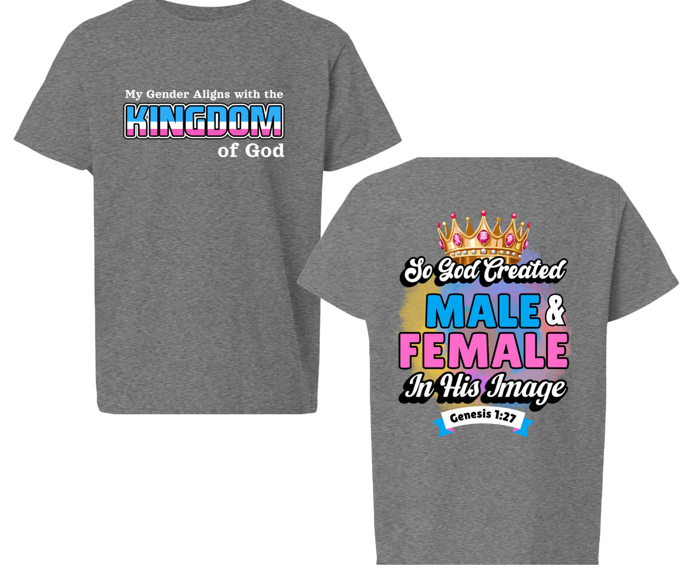 Kingdom Gender Youth T-Shirt | Faith-Based Youth Apparel