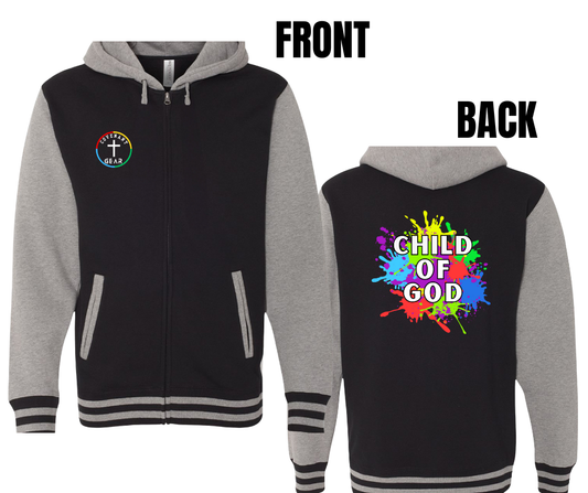 CHILD OF GOD UNISEX JACKET (SIZE CHART BELOW)