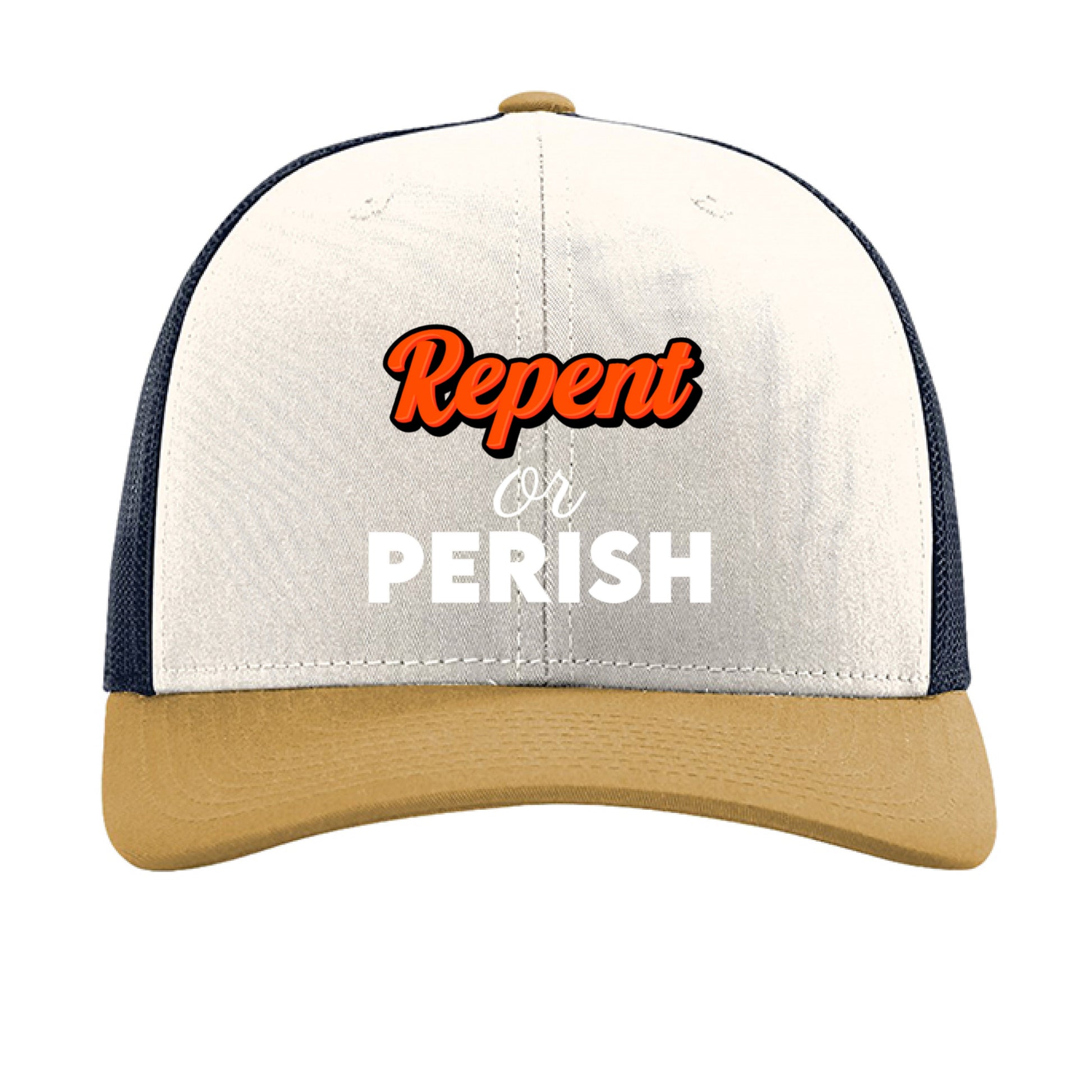 Cream/ Navy/ Amber Gold - FRONT