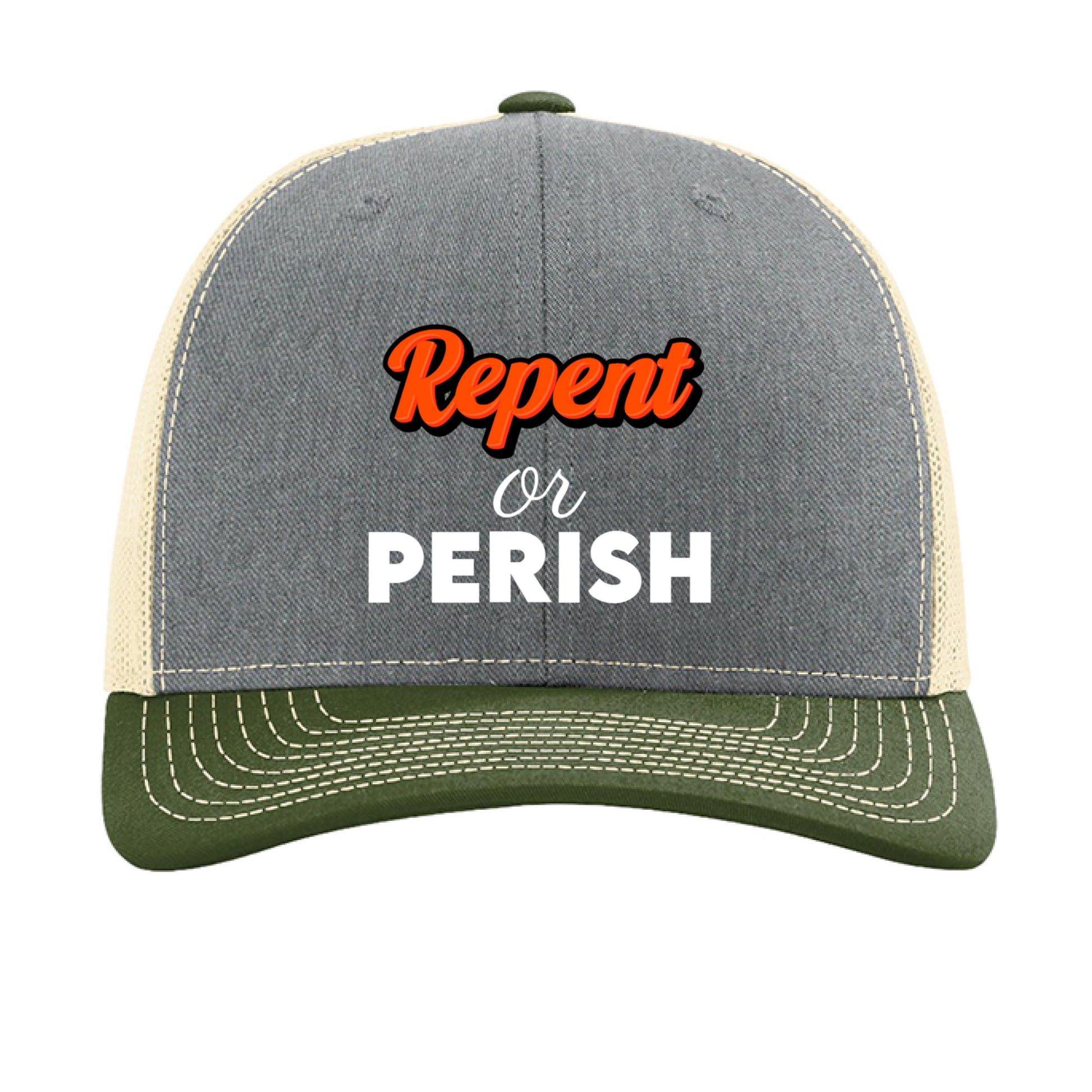Heather Grey/ Birch/ Army Olive - FRONT