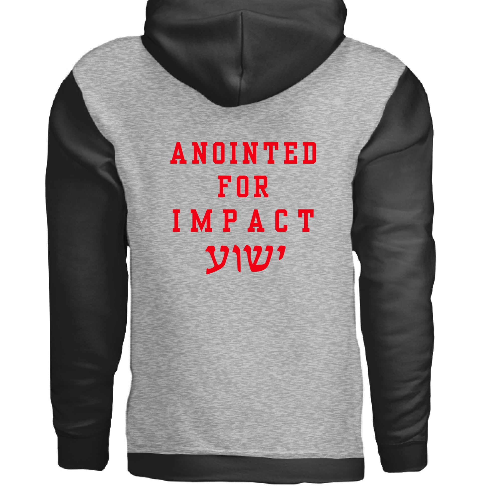 Grey Heather/ Black - BACK