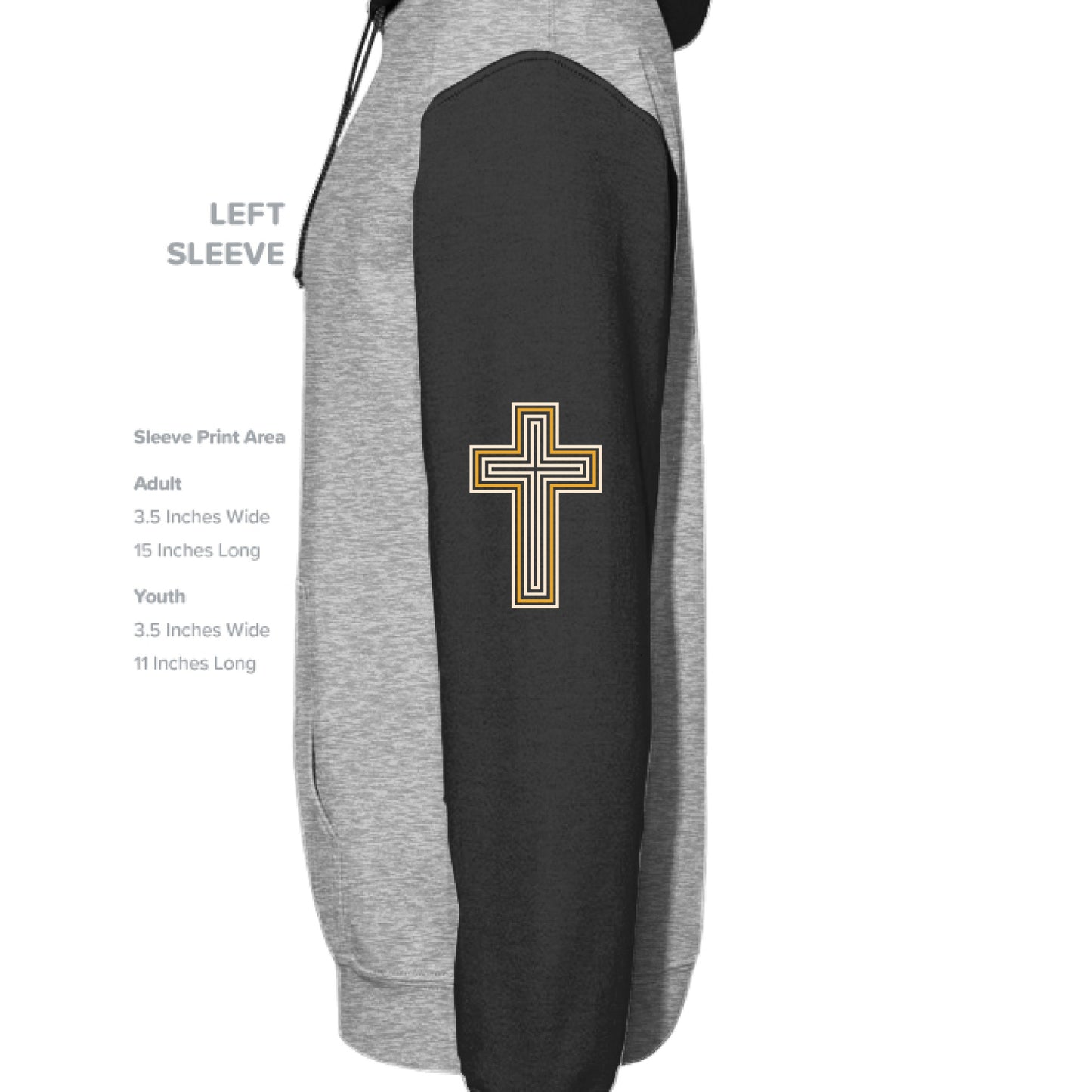 Grey Heather/ Black - SLEEVE_LEFT