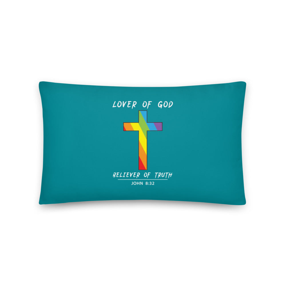 Lover of God Believer of Truth Prayer Pillow