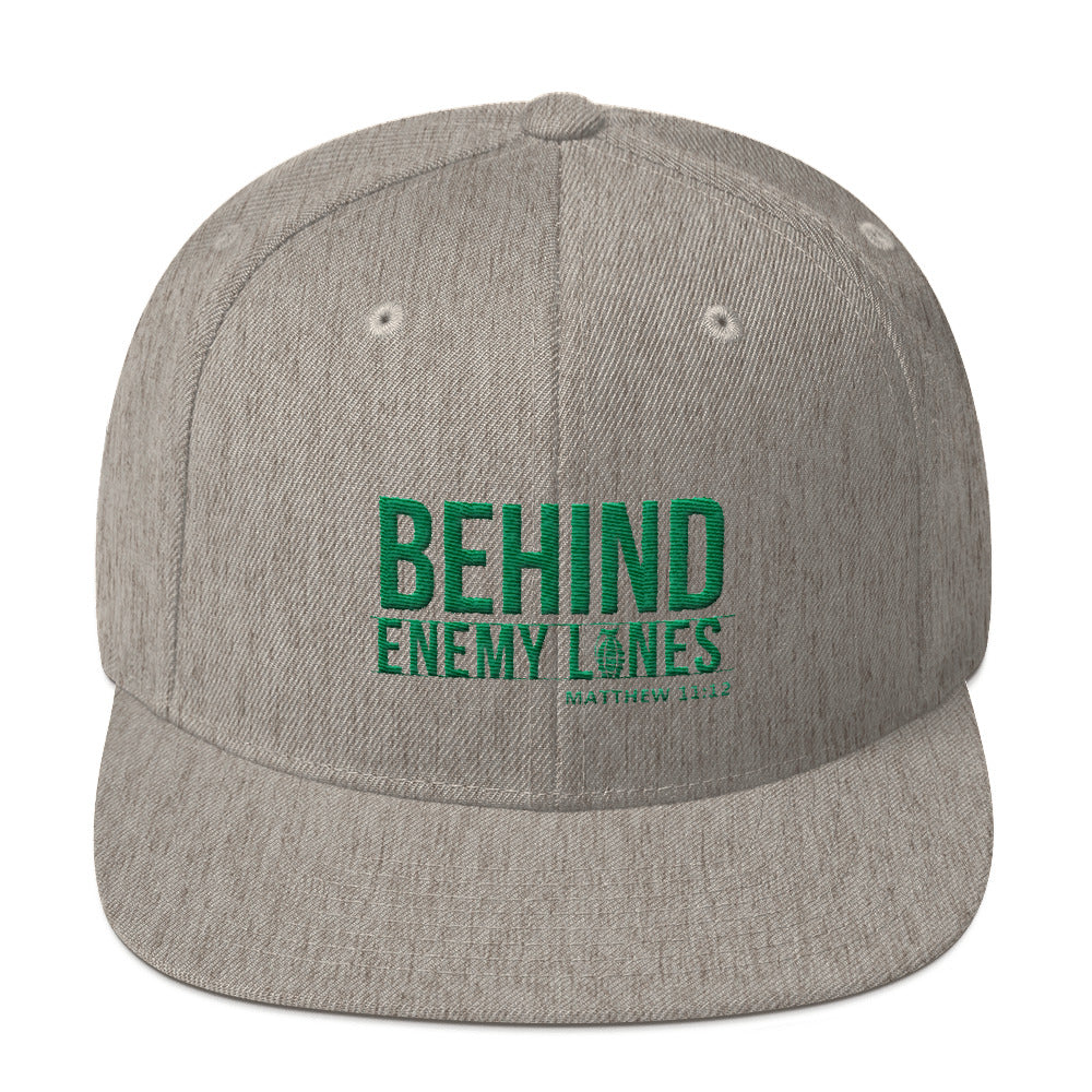 Behind Enemy Lines-Grn Embroidery Assorted Colors Snapback Hat