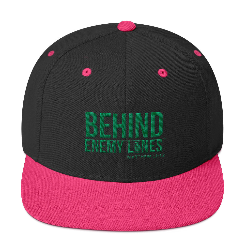 Behind Enemy Lines-Grn Embroidery Assorted Colors Snapback Hat