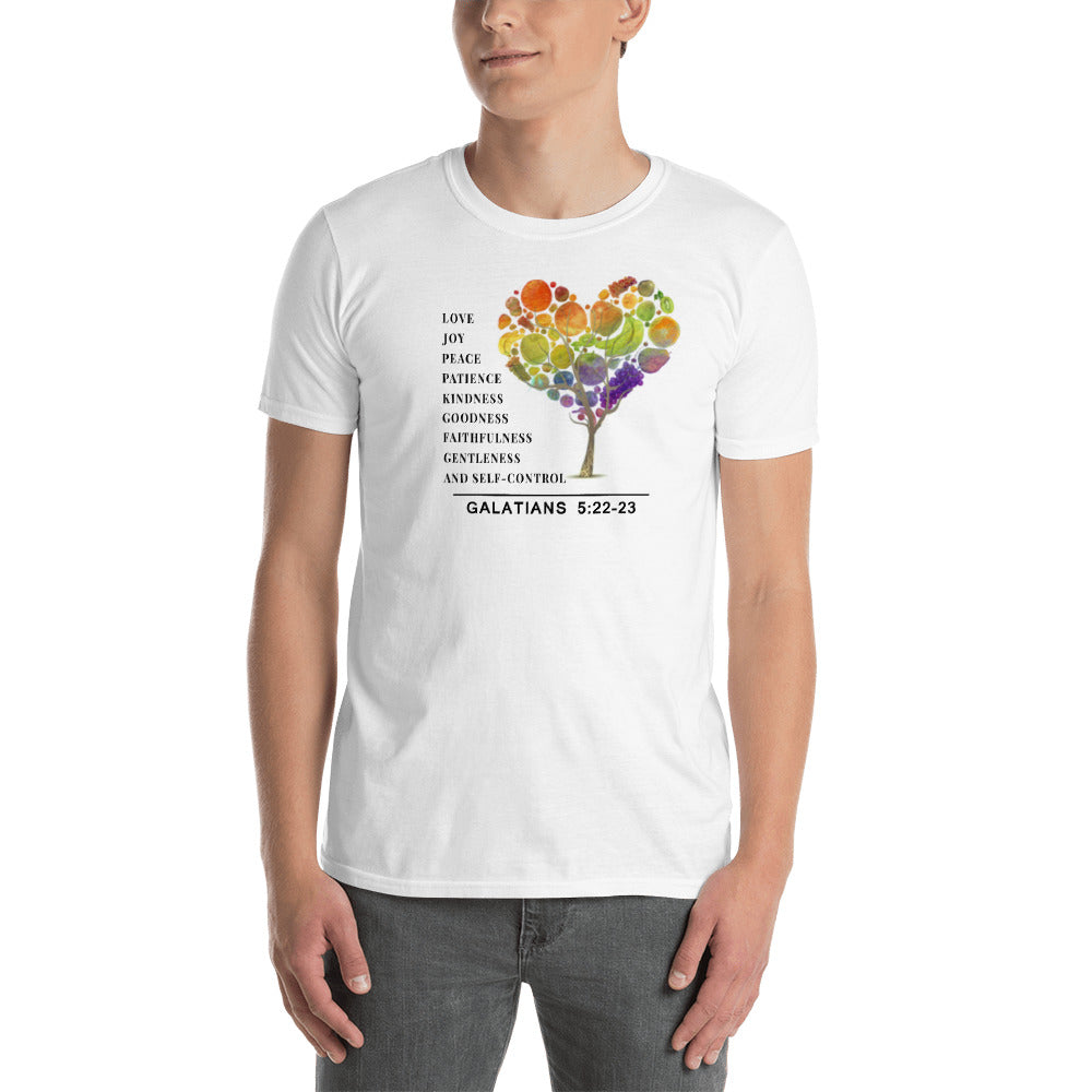 Fruit of the Spirit wht & grey Short-Sleeve Unisex T-Shirt
